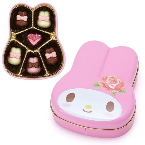 My Melody Chocolate, Melody Chocolate, My Melody Stuff, Japan Candy, Charmmy Kitty, Candy Girl, Mooncake, Kawaii Food, Cute Desserts