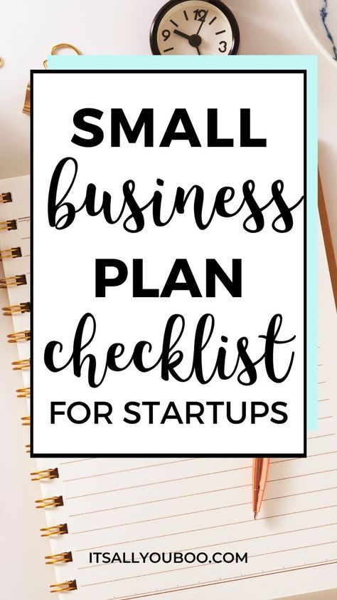 small business plan checklist for startups with a notepad and pen How To Make A Small Business Plan, Checklist To Start A Business, What Does A Business Plan Look Like, Developing A Business Plan, Business Proposal For Small Business, Marketing Plan For Small Business, Starting A Small Business From Home Checklist, Marketing Your Small Business, Everything You Need To Start A Small Business