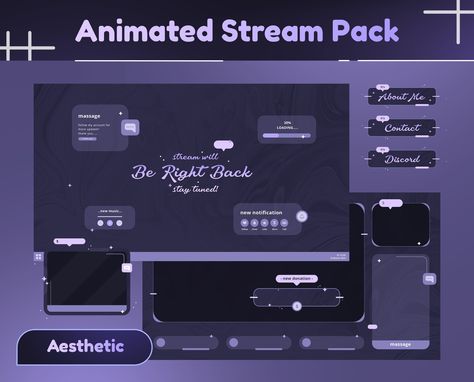 💠 INCLUDED INSTANT DOWNLOAD FILE LINKS 💠 Very Suitable for You who love cute and unique channel designs to make your stream stand out! 🤍 4 Static & 3 Animation Version Screens : ✅ Starting Soon ✅ Be Right Back ✅ Static Currently Offline ✅ Thanks for Watching * 1920 x 1080 / 300DPI / 16:9 *Webm 🤍3 Static & Animation Version Overlays : ✅ Chat & Webcam ✅ Only Chat ✅ Full Screen ✅ Screen & Alert ✅ Background  * 1920 x 1080 / 300DPI / 16:9 *Webm 🤍 4 Stastatic & Animation Version Webcam & Static Twitch Streaming Setup, Facebook Giveaway, Streaming Setup, Stream Overlay, Blue Lines, Cute Themes, Social Media Schedule, Diy Templates, Lo Fi