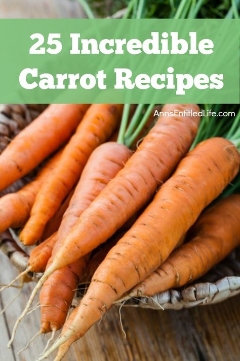 25 Incredible Carrot Recipes. Sweet and savory carrot recipes! From cakes and bars to pancakes and smoothies, cooking and baking with carrots is super easy to do. Carrots can be baked, cooked, canned, pickled, and more. Carrots are a truly multi-talented super vegetable. If you are looking for a new carrot recipe, be sure to check out these 25 Incredible Carrot Recipes! What To Do With Carrots From The Garden, What To Do With Carrots, Savory Carrot Recipes, Recipes Using Carrots, Recipe Using Carrots, Cupcakes Summer, Fresh Healthy Recipes, Carrot Recipe, Healthy Vegetable Recipes