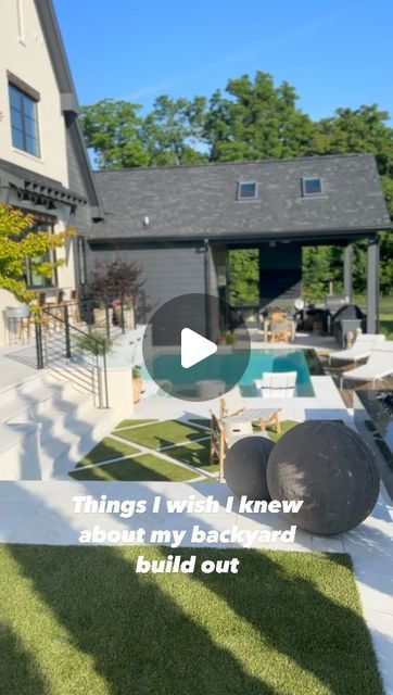 Kelly Ladwig - Nashville Realtor on Instagram: "It’s been a long 3 years of construction.
But tonight we are finally photographing our backyard.
Is it perfect? No. Do we love it? Absolutely.
Would we do it again? In a heartbeat.
.
We learned a lot the hard way... and I’d love to know what questions you have about our project... or backyard buildouts in general. I’l answer the questions in stories over the next couple of days. So, go ahead! Ask below ⬇️
.
Outdoor living: @rondopoolstn
Covered Kitchen: @missionhomeslic
Furnishing design: @jfy.designs
Landscape: @southerncreationslandscaping
Plantings: @saragasbarra
Turf: @goatturf
Home: @homeonanashvillehill
.
#backyarddesign #backyardgoals
#outdoorliving #pooldesign #firepit #hottubs #newbuildmusthaves #nashvillelife #tennesseelife #william Furnishings Design, What If Questions, The Hard Way, The Grove, Backyard Design, Pool Designs, New Builds, In A Heartbeat, Hot Tub