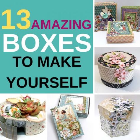 Making Gift Boxes, Paper Box Diy, Diy Boxes, Crafts Organization, Diy Organizer, Cardboard Box Crafts, Diy Storage Boxes, Box Crafts, Projects For Adults