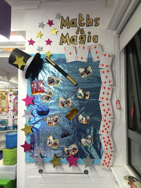 Magic Classroom, Maths Eyfs, Maths Display, Math Wall, Working Wall, Eyfs Classroom, Early Years Classroom, Math Magic, School Displays