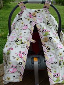 Car Seat Canopy Pattern, Car Seat Cover Pattern Free, Bunny Baby Quilt, Diy Car Seat Cover, Cute Car Seat Covers, Car Seat Cover Pattern, Baby Gifts To Make, Baby Carrier Cover, Diy Sewing Gifts