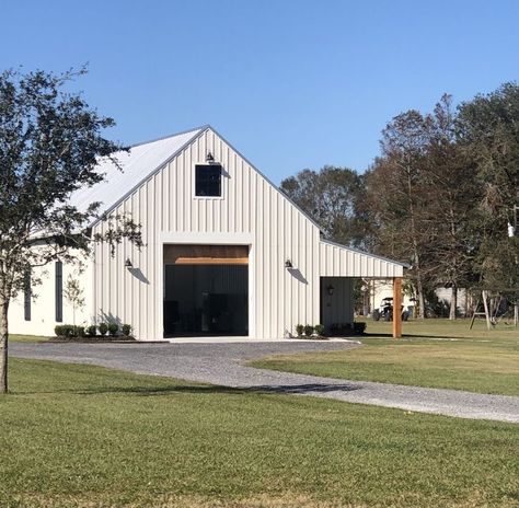 Metal Garage Buildings, Pole Barn Garage, Backyard Barn, Building A Pole Barn, Garage Guest House, Barn Apartment, Farm Shed, Barn Shop, Shed Home