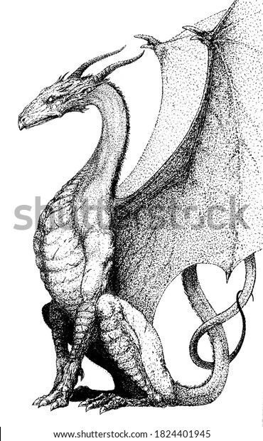 Dragon Sitting Reference, Dragon Lying Down, Dragon Facing Forward, Sitting Dragon Tattoo, Sitting Dragon, Dragon In Flight Drawing, Dragon Sketch Flying, Dragon Reference, Folded Wings