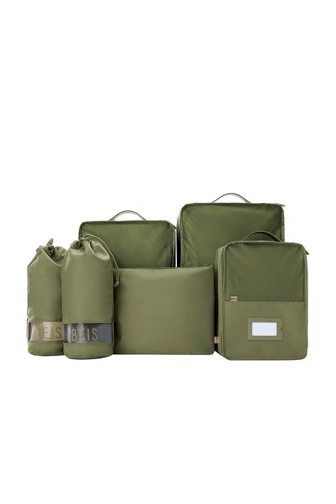 BEIS The 6pc Packing Cubes in Olive | REVOLVE