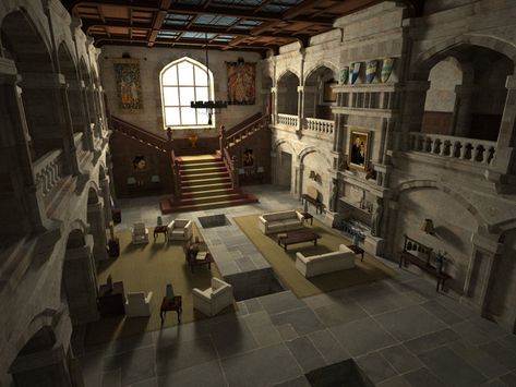 Tomb Raider Croft Manor, Lara Croft Manor, Minecraft Interior Stairs, Croft Manor, Manor Interior, Castle House Design, Minecraft Mansion, Husky Voice, Minecraft Castle