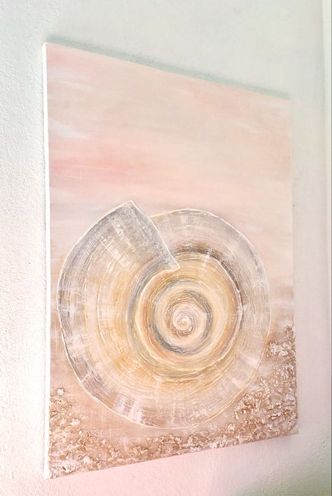 Mixed media abstract #shells #plaster #3d #acrylic #acrylicpainting #pastelcolor #sea #seashells #art #artist #painting Sea Shell Texture, Seashells Art, Shell Texture, Textured Acrylic Painting, Pink Seashell, Mixed Media Abstract, Textured Acrylic, Artist Painting, Sea Shell