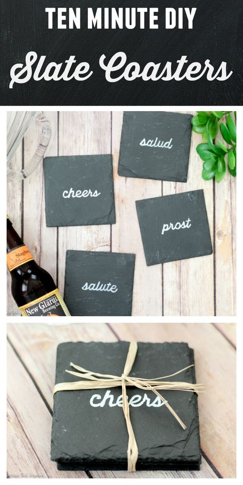 Slate Crafts, Slate Tile Crafts, Slate Projects, Slate Ideas, Diy Coasters Tile, Slate Tiles, Coasters Diy, Slate Art, Coaster Ideas