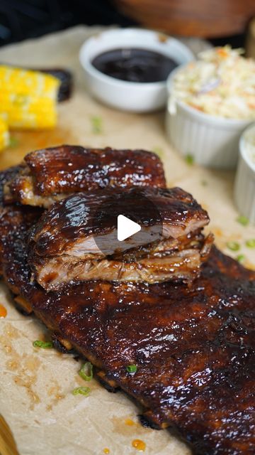 Costillas Bbq, St Louis Style Ribs, The Stay At Home Chef, Marion Grasby, Ribs In Oven, Oven Baked Ribs, Bbq Recipes Ribs, Tender Ribs, Stay At Home Chef