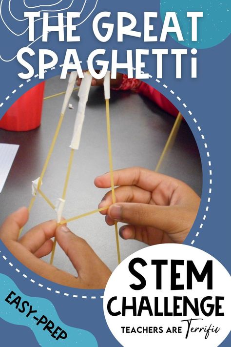 Tower Stem Challenge, Simple Stem Challenges, Stem Challenges Elementary, Spaghetti Tower, Simple Stem Activities, Stem Centers, Stem Club, Elementary Stem Activities, Easy Stem