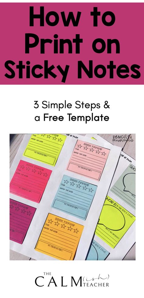 Looking to add a fun and personal touch to your daily notes? Discover how you can print on sticky notes with our easy step-by-step guide, and get a free template to elevate your sticky note game! Print On Post It Notes Template, Ways To Use Sticky Notes, Print On Sticky Notes, Sticky Note Template, Use Sticky Notes, Transparent Sticky Notes, Sticky Note Planner, Interactive Reading, Daily Notes