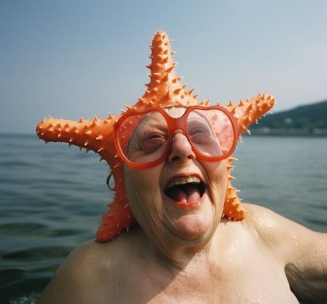 Starfish Photography, Starfish Costume, Photography Funny, Halloween Jokes, Little Miss Sunshine, Arte Inspo, My Grandmother, Jolie Photo, Bloopers