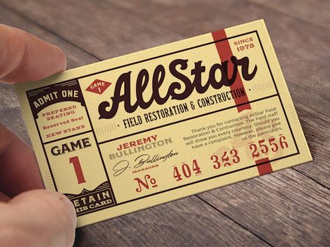 Masculine Business Cards, Calling Card Design, Text Art Typography, Retro Business Card, Brand Card, Restaurant Business Cards, Examples Of Business Cards, Foil Business Cards, Vintage Business Cards