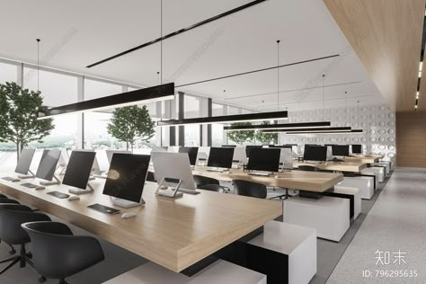 Modern Office Design Inspiration, Industrial Interior Office, Open Concept Office, Office 2023, Small Office Design Interior, Contemporary Office Design, Office Interior Design Modern, Office Space Design, Office Tower