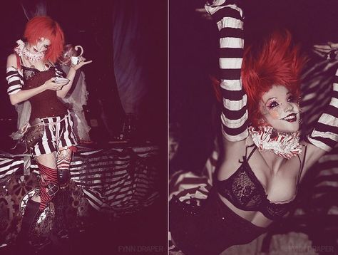 Dark Cabaret, Tattoos On Back, Glamorous Curls, Emilie Autumn, Circus Aesthetic, Dark Circus, Human Poses Reference, Arte Inspo, Poses References