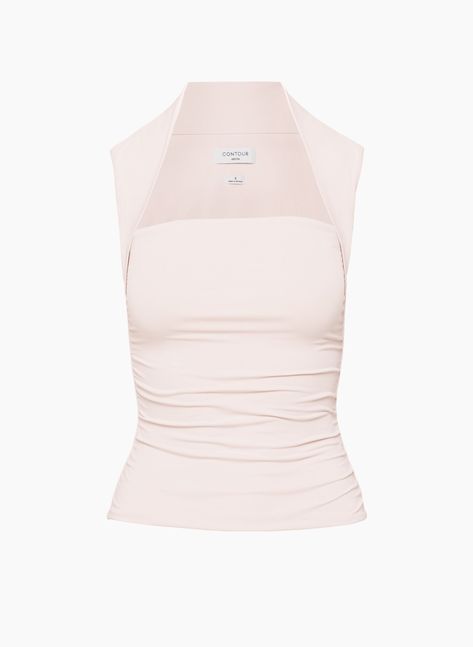 CONTOUR FLOURISH TOP | Aritzia Clean Girl Tops, Aritzia Clothes, Aritzia Pink Sweater, Pink Aritzia Top, Tatiana Skirt Aritzia, Aritzia Contour, Minimalist Summer Wardrobe, Luna Bag, Aritzia Tops