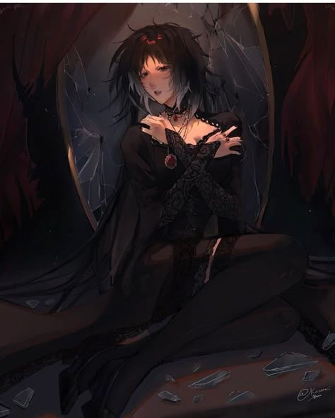 Akutagawa In Dress, Female Akutagawa Ryunosuke, Akutagawa Wallpaper Pc, Akutagawa Full Body Pic, Akutagawa Vampire, Goth Akutagawa, Female Akutagawa, Vampire Akutagawa, Bottom Akutagawa