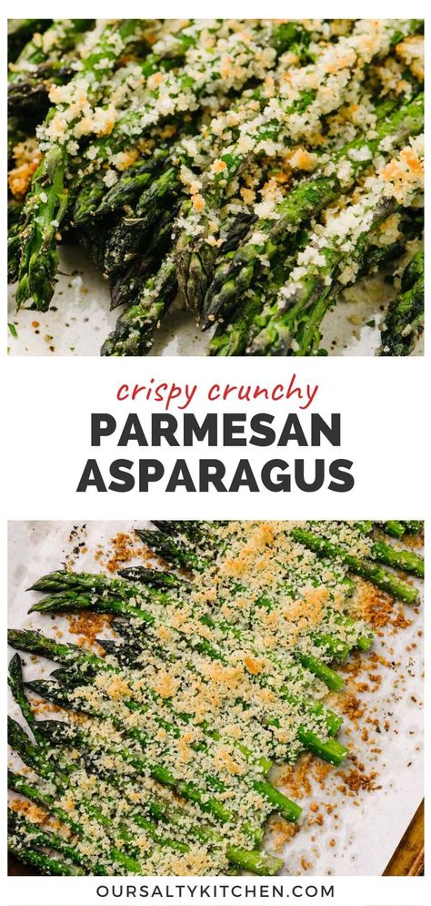 Crispy Parmasean Asparagus, Asparagus Recipes Parmesan, Asparagus In The Oven Recipes, Parmesan Crusted Asparagus Baked, Vegetable Side Dishes Asparagus, Pan Roasted Asparagus Recipes, Parmesan Asparagus Air Fryer, Best Asparagus Recipe Sauteed, Asparagus Oven Baked