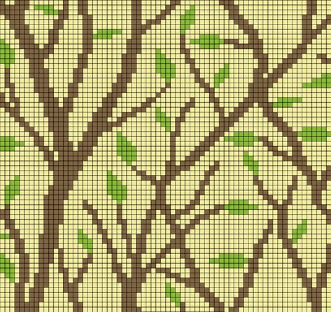 Lego Ideas To Build, Crochet Tapestry Pattern, Graphgan Patterns, Tapestry Flower, Picture Graphs, Tapestry Pattern, Crochet Tree, Tapestry Nature, Graph Patterns