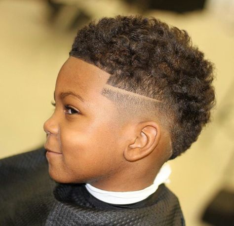 Follow @NaRissaDemery For More GREAT pins😍 AMOSC: NaRiisssa ✨ 4 On Top Haircut Men, Little Boy Haircut Black, Mixed Boy Haircut, Little Boy Curly Haircut, Curly Hair Mohawk, Black Kids Haircuts, Lil Boy Haircuts, Mixed Boys Haircuts