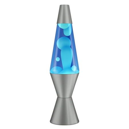 The 14.5 inch LAVA Lamp is a classic, with slow-moving mesmerizing wax and soft relaxing light contained in a glass globe with an aluminum base and cap. Illuminate your mood as the wax blobs split, collide and ooze their way up and down the trademark-shaped globe for a calming, groovy, flow state of mind. With so many design options to choose from, it is no wonder LAVA Lamp has captivated for nearly 60 years. There is a style to fit every room, mood and personality. Includes 25 Watt light bulb. Blue Lava Lamp, Cool Lava Lamps, Cloud Room, 90s Room, Power Wall, Ocean Room, Tranquil Blue, Blue Liquid, Lava Lamps