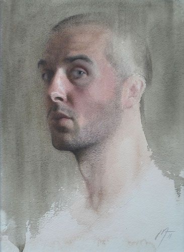 Nick Alm, Odd Nerdrum, Powerful Portraits, Portraits Pastel, Florence Academy Of Art, Watercolour Portrait, Art Faces, Man Portrait, Fine Art Portraiture