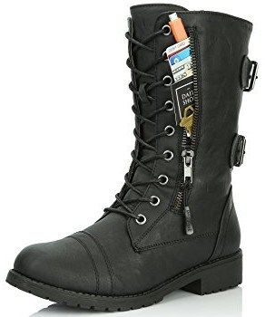 Leeloo Cosplay Costume Boot Boots With Pockets, Daily Shoes, Military Combat Boots, Womens Black Booties, Pu Boots, Zippers Fashion, Mid Boots, Low Boots, Military Boots