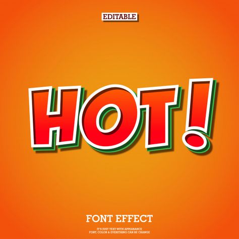 Hot spicy text logo font effect | Premium Vector #Freepik #vector #background #logo #template #character Template Character, Font Effect, American Girl Doll Furniture, Creative Website Design, Typo Design, Everyday Prayers, Chicken Steak, Creative Website, Logo Font