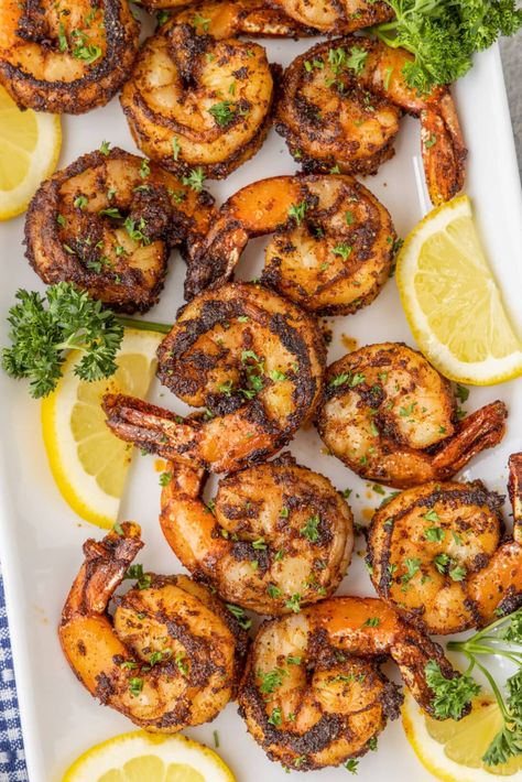 Shrimp Pan, Baked Brisket, Blackened Shrimp, Juicy Shrimp, Spicy Seasoning, Shrimp Dinner, Shrimp Seasoning, Shrimp Recipes Easy, Spicy Shrimp