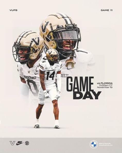 College Sports Graphics, Sports Day Poster, College Football Gameday, Twitter Game, Sports Campaign, Baseball Banner, Sports Design Ideas, Graphic Design Cards, College Football Teams