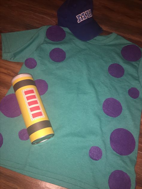 DIY Sully costume! Sully Shirt Diy, Sully Costume Mens, James P Sullivan Costume Diy, Homemade Sully Costume Diy, Sulley Costume Diy, Diy Sully Costume Monsters Inc Men, Diy Sully Costume Men, Sully Makeup Monsters Inc, Sully Diy Costume