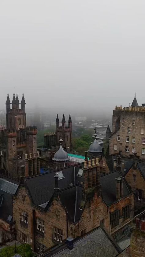 Edinburgh Rain, Rooftop Access, Paper Town, Scotland Edinburgh, Paper Towns, New College, Where Is My Mind, The Mist, Rooftops