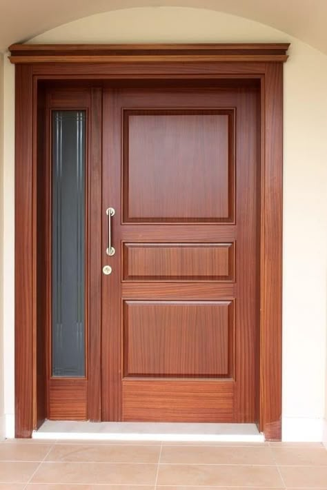 Replace Exterior Door, Pintu Interior, Modern Wooden Doors, House Main Door, House Main Door Design, Wooden Front Door, Front Door Design Wood, Main Entrance Door Design, Wooden Front Door Design