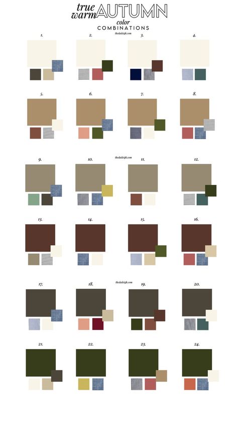 True (Warm) Autumn Wardrobe Colors — THE DAILEIGH True Autumn Winter Outfits, House Of Color Autumn Outfits, True Autumn Outfits Capsule Wardrobe, Warm Autumn Wardrobe, Warm Autumn Capsule Wardrobe, True Autumn Outfits, Color Wardrobe, Autumn Color Palette Fashion, Wardrobe Colors