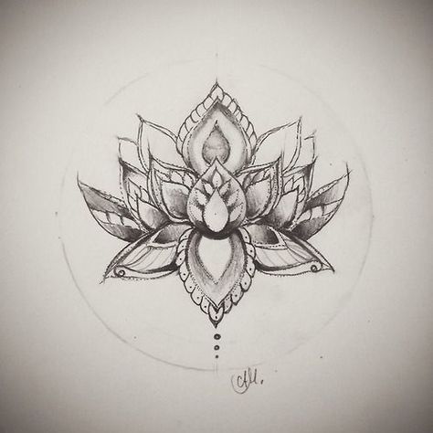 Lotusblume Tattoo, Lotus Flower Drawing, Pencil Tattoo, Lotus Flower Tattoo Design, Tattoo Trend, Lotus Mandala, Lotus Tattoo, Wolf Tattoos, Flower Tattoo Designs