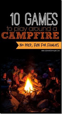 Camping Hacks With Kids, Camping Ideas For Couples, Campfire Games, Games To Make, Camping Bedarf, Rv Trips, Camping Family, Camping 101, Scout Camping