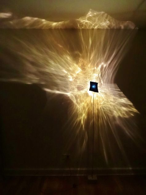 Diy Light Installation Art, Light Diffraction, Wall Led Light, Light Sculpture, Light And Space, Incandescent Lighting, Light Architecture, Water Lighting, Types Of Lighting