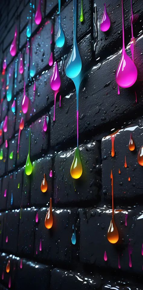 Neon Phone Wallpapers, Droplets Wallpaper, Wallpapers Nature, Unique Iphone Wallpaper, Colourful Wallpaper Iphone, Android Wallpaper Art, Iphone Wallpaper Stills, Heart Iphone Wallpaper, Crazy Wallpaper