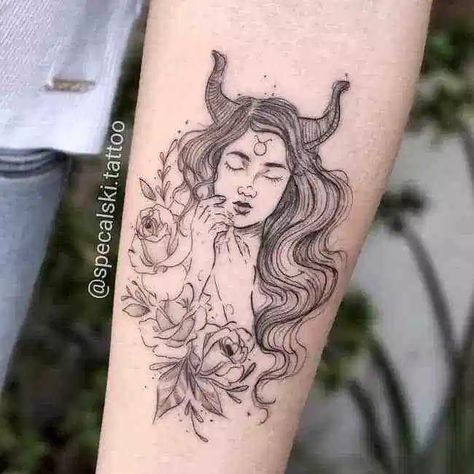 Taurus Bull Tattoos, Bull Skull Tattoos, Taurus Constellation Tattoo, Dragons Tattoo, Cowgirl Tattoos, Our Mindful Life, Small Girly Tattoos, Horoscope Tattoos, Design Dragon