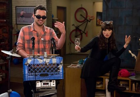 Will Nick & Jess Get Back Together in 'New Girl' Season 4? Don't Hold Your Breath New Girl Series, New Girl Cast, Nick Miller Quotes, Jess New Girl, Nick And Jess, Jake Johnson, Jessica Day, Nick Miller, Face The Music