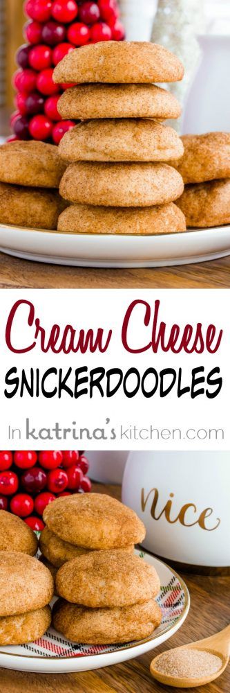 Cream Cheese Snickerdoodles, Snickerdoodles Recipe, Snickerdoodle Recipe, Cookies Sugar, Christmas Baking Recipes, Snickerdoodle Cookies, Best Sugar Cookies, Xmas Cookies, Homemade Cookies