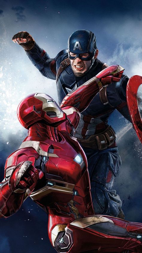 Iron Man Vs Captain America, Captain America And Iron Man, Poster Marvel, Iron Man Movie, Iron Man Wallpaper, Iron Man Avengers, Marvel Superhero Posters, Marvel Artwork, Avengers Wallpaper