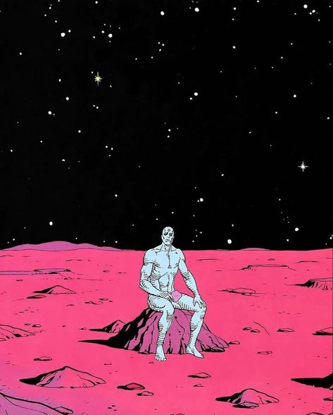 Dr Manhattan, Dave Gibbons, Superhero Batman, Comic Book Panels, Silver Surfer, Comic Panels, Comic Character, Dc Universe, Manga Comics