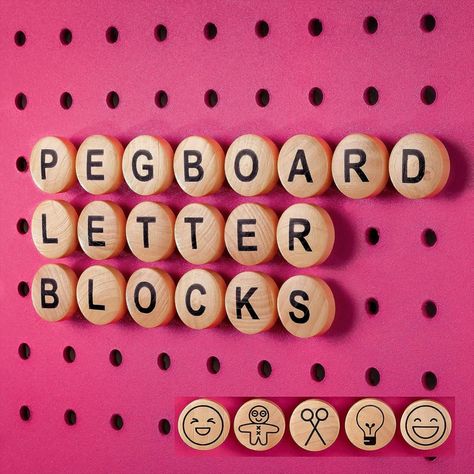 Craft Peg Board, Craft Pegboard, Craft Room Pegboard, Room Pegboard, Painted Pegboard, White Pegboard, Pegboard Bins, Letters Craft, Ikea Pegboard