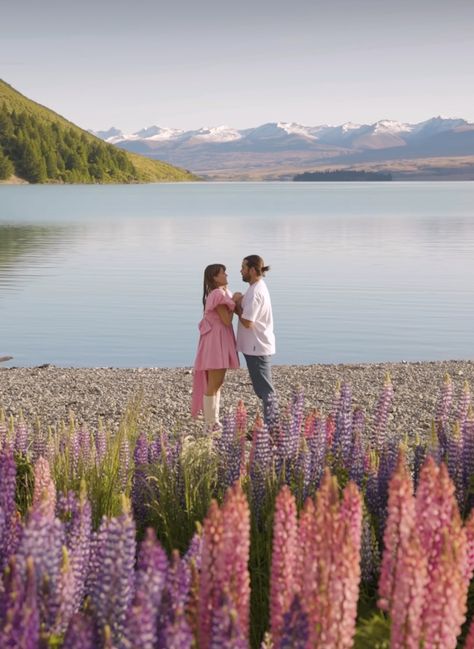 proposal / wedding proposal / floral colorful wedding Scenery Proposal, New Zealand Engagement Photos, New Zealand Proposal, Flower Field Proposal, 2023 Proposal, Greece Proposal, Proposal Setup Ideas, Utah Proposal, Nature Proposal