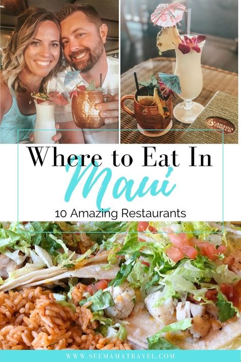 Maui Hawaii Food, Best Restaurants In Kauai, Best Places To Eat In Maui, Places To Eat Oahu, Maui Places To Eat, Best Food In Maui, Best Restaurants In Maui, Wailea Maui Restaurants, Kapalua Maui