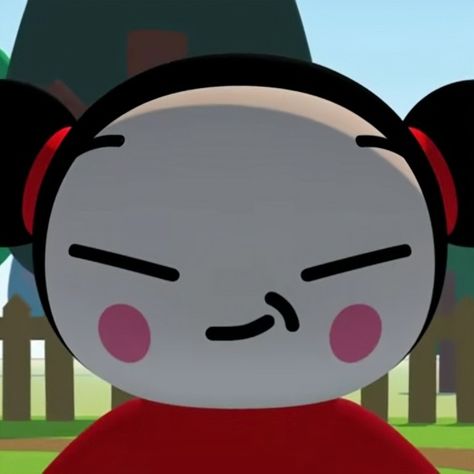 Pucca Icons, Pucca X Garu Cartoon, Pucca Funny, Bibble Barbie, Pfp Pics, Whatsapp Stickers, Face Meme, Barbie Funny, Ios Layout