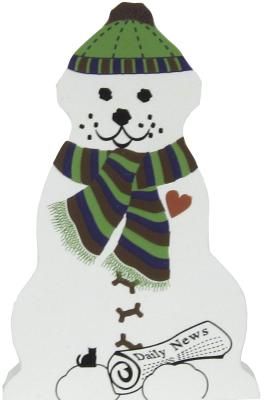 Snow Dog, Snowman, Fetch the newspaper Dog Snowman, Snow Dog, Snowman Craft, Snowman Decor, The Newspaper, Holiday Craft, Snow Dogs, Christmas Things, Wool Projects